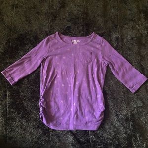 Cherokee Purple 3/4 Sleeve Shirt w/ stars ✨
